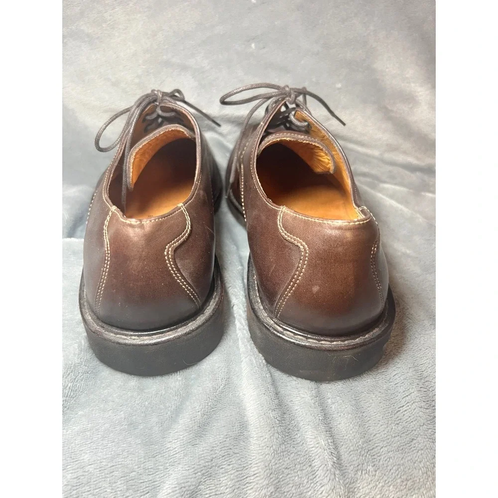 Mephisto Mens Leather Brown‎ Dress Shoes Lace Up Oxfords Goodyear Welt Size 10
